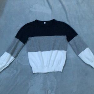 Size 140 (M) white blue gray from SHEIN